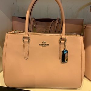 Tan coach bag
